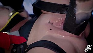 huge monster dildo destroys my holes.. i mean, it's rough assplay with costumes and pretty babe compilation.