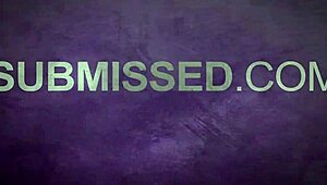 So this femdom scene features a skinny brunette mistress tying up the guy for handjob and blowjob.