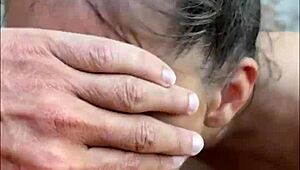 İnanılmaz Riskli Plaj Sakso, Dağınık 18+ Modelle Sahne Arkası