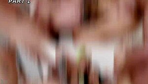 Tabitha Poison och jag utforskar kinkiga nöjen: slick, svälj och sprut med två killar