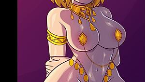 zelda gets pounded by urbosa futanari in wild spanish comic action!