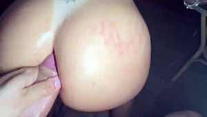 Ich äh habe diesen massiven Schwanz tief in meinen klaffenden Arsch genommen für hausgemachten Anal-Creampie und squirting Orgasmus POV