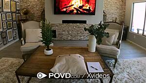 POVでタイトアジアンマ○コをデカチンで中出し満タン