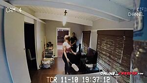 Kova seksi sokkotreffin jälkeen! Sidottu ja naidaan kovaa piilokameralla kummitustalossa!