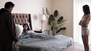 रेड सैटिन ड्रेस में फ्रेंच एमेच्योर की चूत चुदाई और रिमिंग की तलब है