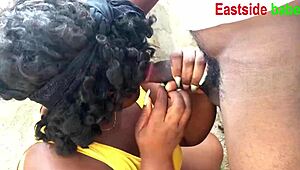 Эбони орет: Трахни меня жестко под танком прямо сейчас!