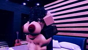 Deze geile dikke Aziatische bunny krijgt die monster pik hard in haar kut