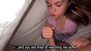 พี่สาวต่างแม่ เธอกำลังเย็ดพี่ชายต่างพ่อใต้ผ้าหรือ ใน interracial ครั้งแรกแบบโฮมเมดกับลาตินา emo?