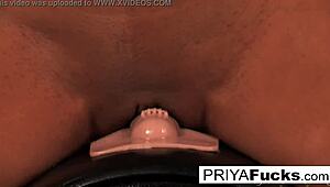 Fun panas bawah matahari dengan MILF India seksi Priya Rai