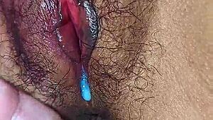 the neighbor guy shot his load inside the student girl's wet pussy, and she's scared she might get pregnant