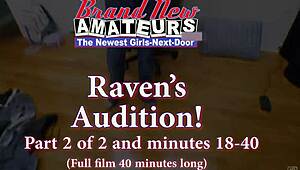 La petite aux cheveux bleus Raven se doigte la chatte avant de sucer grosse bite juteuse ?