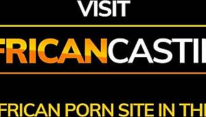 痩せたアフリカ娘がビッグブラックチンポにディープスロートと騎乗位をPOVで披露