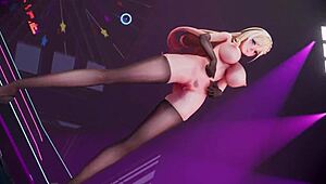 look at my big tits dancing, says bitch knight