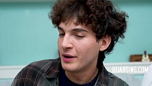 Belle-sœur hijab accepte de baiser tabou pour supprimer les preuves, prise en acte de groupe.