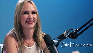 Pornostjerne Lilly Bell runker vildt under casting