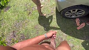 Güzel Latinlileri arkadaşlarla ormanda vahşi sikişe götürdüm