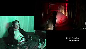 Morena peituda tatuada pelada joga Alan Wake 2 parte 12