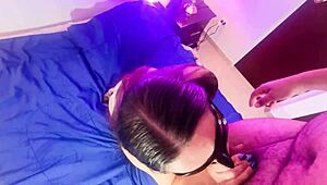 minha madrasta perdeu a aposta, chupou fodeu e terminou com creampie