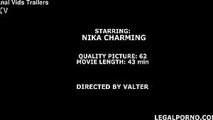 Ó ember, az az orosz casting Nika Charminggal intenzív volt, első alkalommal golyókig anál és durva szex, atm és cum szájba