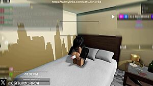 Intense neukpartij met volger voor een heel uur