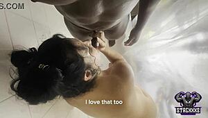 Stacxxxs bemutatja a hawaii angyalt, aki meghajol a nagy fekete faszért creampie-val a medenceparton interracial cougar lovaglásban