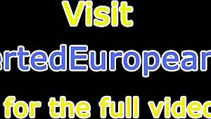 Euro gata socada em POV numa orgia até jizz no cu