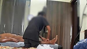 กล้องลับบันทึกทุกโมเมนต์ของนวดเสียวจนจบแบบละเอียด