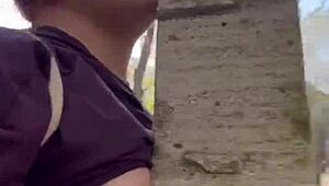 oh man, my kinky easter turned into humiliation and bdsm orgasms right in the forest