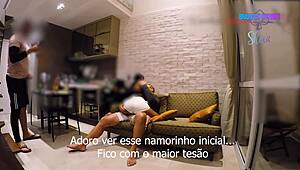 Sätt horn på gamlingen med vaktmästaren vi anställde i sheer nylon