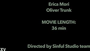 Млада курва Erica Mori показва анална дупка с огромен хуй в задника