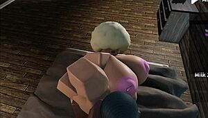 おおっ、このBBWがデカBBCを巨尻と爆乳にズッポリ！