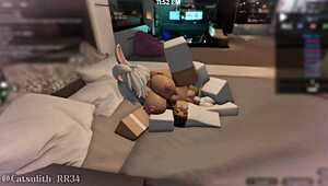 Man wat intiem met deze sneeuwkonijn tijdens seks met fan - deel 2! 😏