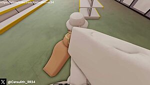 Invadimos a loja de conveniência fechada e fodemos doggystyle bruto a noite toda