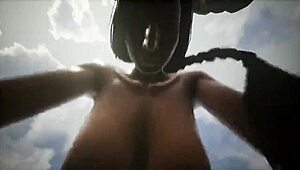 В Conan Exiles две бабы исследуют лесби желания в диком приключении