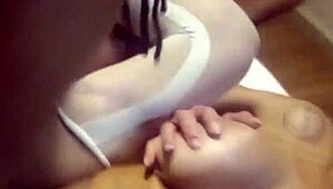 Negão gringo dotado fodendo no pelo a milf brasileira e gozou dentro do cuzinho dela