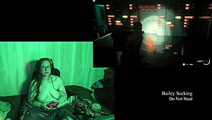 Oh my god, this naked lake house game with the curvy brunette in glasses is wild!