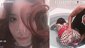 Ik ben je totale badkuip sletje skinny onderdanig onderwater neukpop kut... ja