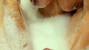 Sexy Wife Gives Sensual Blowjob In Bathroom Before Homemade Mutual Masturbation Game With Not Sister