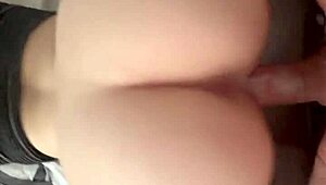 Petite brunette takes huge interracial black cock in anal doggystyle creampie – but she's a feet lover in POV!