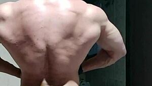 uh, i got this strong brazilian muscular guy, mature and athletic, showing off in homemade vid...