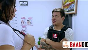 Colombian housewife with big ass and natural tits gets spanked and fucked by novice cops in dirty taboo action. She delivers her ass in homemade style.