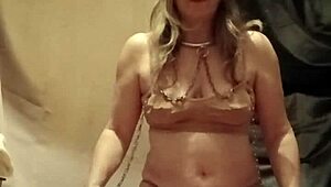 2024 12 15 Escrava F autossessão com alfinetes uro magicwand em bondage outdoor humilhação