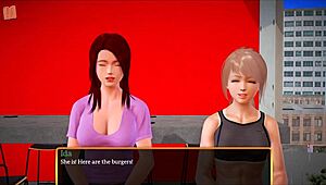 so in my new family 322, this redhead with big tits gets into some game antics