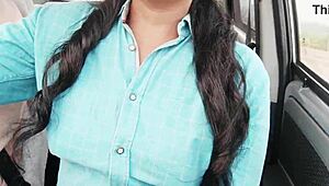 Teen College Girl With Big Boobs In Car Romance And Dirty Talk With Nabar Uncle