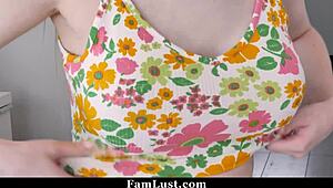 Hé dühös mostohaanya, miért kényszeríted a mostohalányodat, hogy leszopja a mostohafiú hatalmas faszát így - famlust