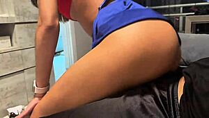 In this wild carnaval fantasy dressed as mario bros, the cute brunette wife teases her husband outdoors. She ends up in a creampie gangbang with three guys fisting and face fucking her tight pussy