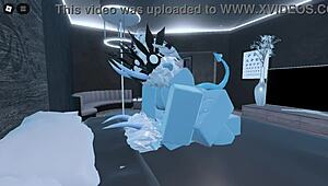 so i became a blue demon in roblox