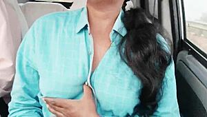 College Girl's Steamy Car Encounter With Telugu Dirty Talk