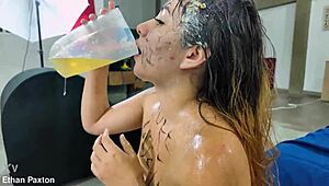 No mercy for extreme rough domination on cute petite Latina whore Sussy Sweet with choking and gagging