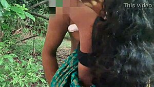 Why does this desi santhali bhabhi choose outdoor adventures in her cosplay outfit